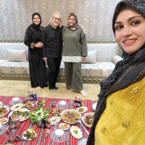 Enjoying a traditional Libyan dinner with the family of One of our students that we placed in A-levels at college in Cambridge and will study medicine in the UK.