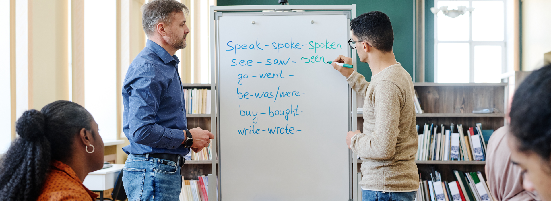 International students studying the English language in the UK