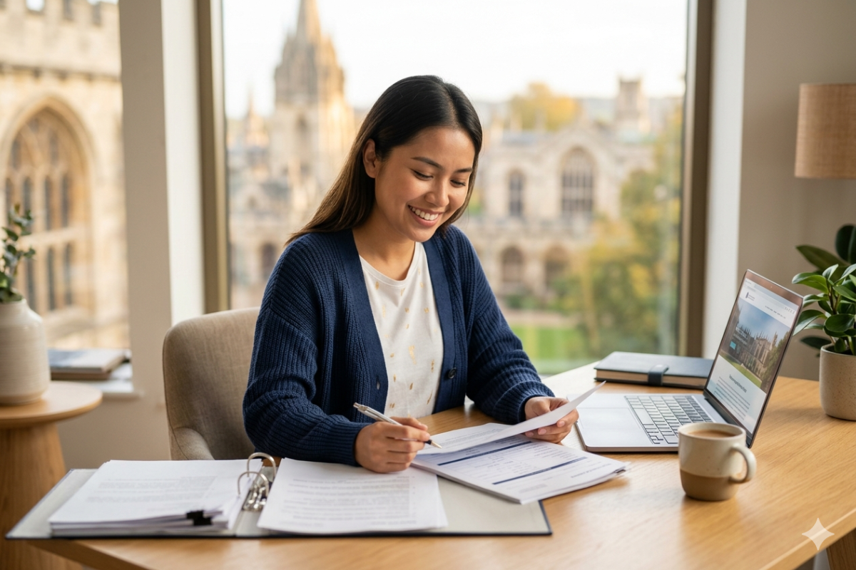 International student preparing for the UK Student visa application